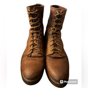 Sierra Lace up Boots Oil & chemical resistant Brown size 9 1/2